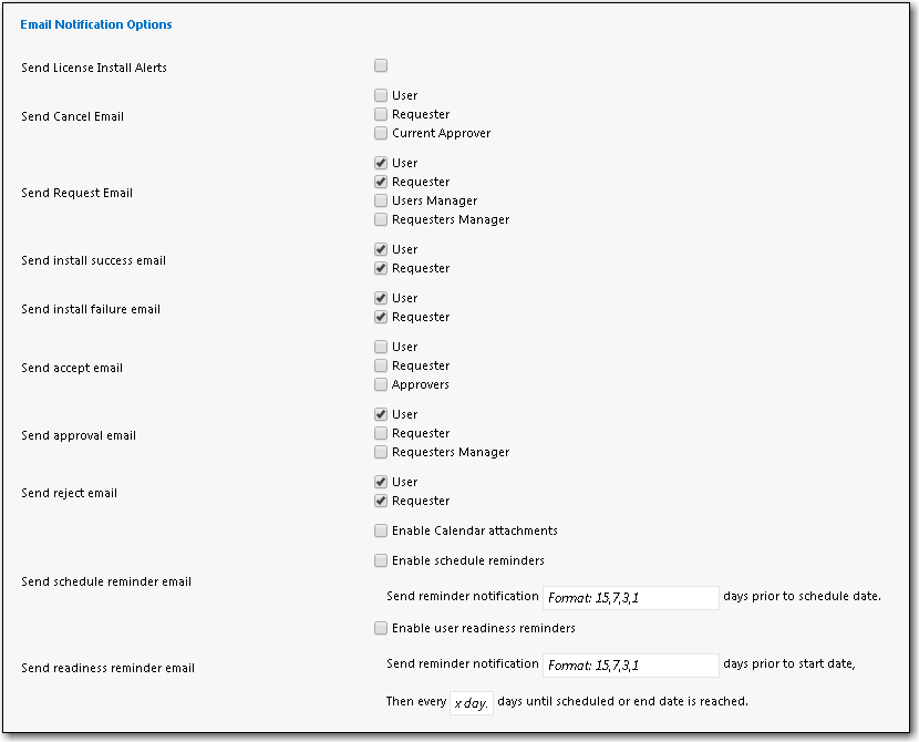 Site Management &gt; Settings &gt; Email &gt; Outgoing Email (bottom half of options)